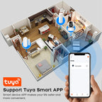 PGST – Sistema de alarma Maison Connecté WiFi &amp; GSM con aplicación Tuya, alertas instantáneas y comando vocal, kit con detectores de movimiento y apertura 