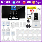 KERUI G20 – Smartes Tuya-Smart-Alarmsystem mit farbigem Bildschirm, Sirene und 433-MHz-Funkdetektoren, kompatibel mit Alexa 