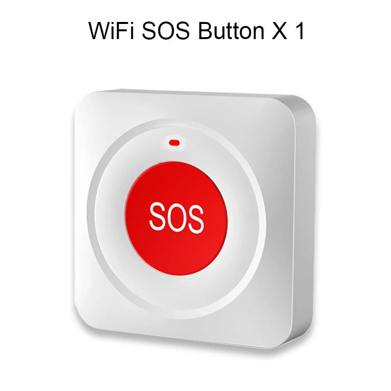 Botón SOS WiFi PGST 2.4G Tuya – Botón Panique Connecté Compatible con Alexa y Google Assistant para personas mayores y seguridad del domicilio