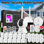 KERUI W181 – Système d’Alarme Maison Connecté Tuya WiFi & GSM 433 MHz, Kit Sécurité Sans Fil avec Détecteur de Mouvement, Capteurs Porte/Fenêtre et Compatibilité Caméra IP