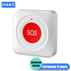 Botón SOS WiFi PGST 2.4G Tuya – Botón Panique Connecté Compatible con Alexa y Google Assistant para personas mayores y seguridad del domicilio