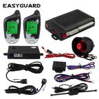 EASYGUARD EC203 – Alarma para coche bidireccional con conexión a distancia, mando a distancia LCD y captador de microondas 