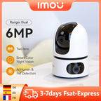 Caméra Intérieure IMOU Ranger Dual 6MP / 8MP – Double Objectif 360°, Vision Nocturne Couleur, Détection Humaine et Animaux, Audio Bidirectionnel