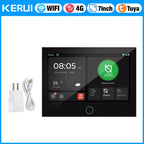 KERUI G70 – Sistema de alarma Maison Connecté 4G y WiFi con pantalla táctil de 7 pulgadas, aplicación Tuya y Captores Sans Fil