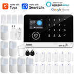 Earykong ER-G03 - Sistema de alarma Maison Connecté Tuya WiFi &amp; GSM, Clavier Tactile, RFID, Écran Couleur, Seguridad Sans Fil Anti-Intrusion