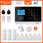 MULO PG-103-4G – Hausalarmsystem mit 4G-WiFi und GSM, kabelloser Sicherheit, Tuya, Alexa und Google Assistant