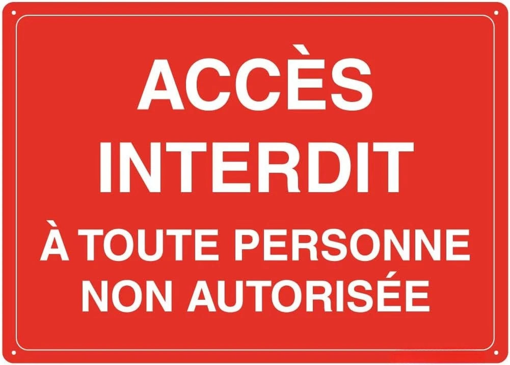 Panneau de Signalisation Sécurité en Aluminium – Alarme Vidéo, Accès Interdit, Propriété Privée, Attention Véhicules et Chien de Garde