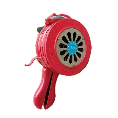 Sirène Manuelle d’Urgence à Manivelle en Alliage d’Aluminium 110 dB – Alarme de Sécurité Autonome et Portable