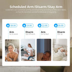 SMARSECUR TY-505 - Sistema de alarma Maison Connecté WiFi &amp; GSM, Seguridad Sans Fil DIY con aplicación Tuya, Compatible Alexa