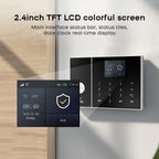 PGST 108-2G - Sistema de alarma Maison Connecté Tuya WiFi &amp; GSM, Kit Seguridad Sans Fil con detectores de puerta/puerta y movimiento, Compatible Alexa