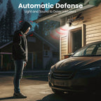 Caméra de Surveillance Extérieure Solaire AOSU 3MP PTZ – WiFi Sans Fil, Batterie Intégrée, Détection Humaine IA, Vision Nocturne Couleur et Audio Bidirectionnel