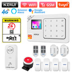 KERUI W184 – Sistema de alarma Casa 4G y WiFi Tuya con Livraison Rapide desde Europa, Kit Sans Fil con Capteurs y Protección Anti-Intrusión 