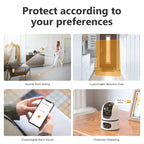 Caméra Intérieure IMOU Ranger Dual 6MP / 8MP – Double Objectif 360°, Vision Nocturne Couleur, Détection Humaine et Animaux, Audio Bidirectionnel