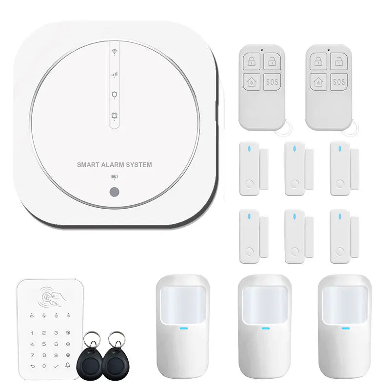 ZUIDID G13 – Sistema de alarma Maison Connecté Tuya WiFi &amp; GSM, Seguridad Sans Fil 433 MHz con Capteurs, Sirène y Control Vocal