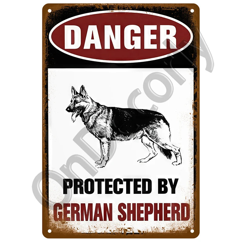 Panneau Vintage CCTV en Métal 20 x 30 cm – Plaque Murale “Vidéosurveillance 24h” pour Bar, Garage, Café et Maison