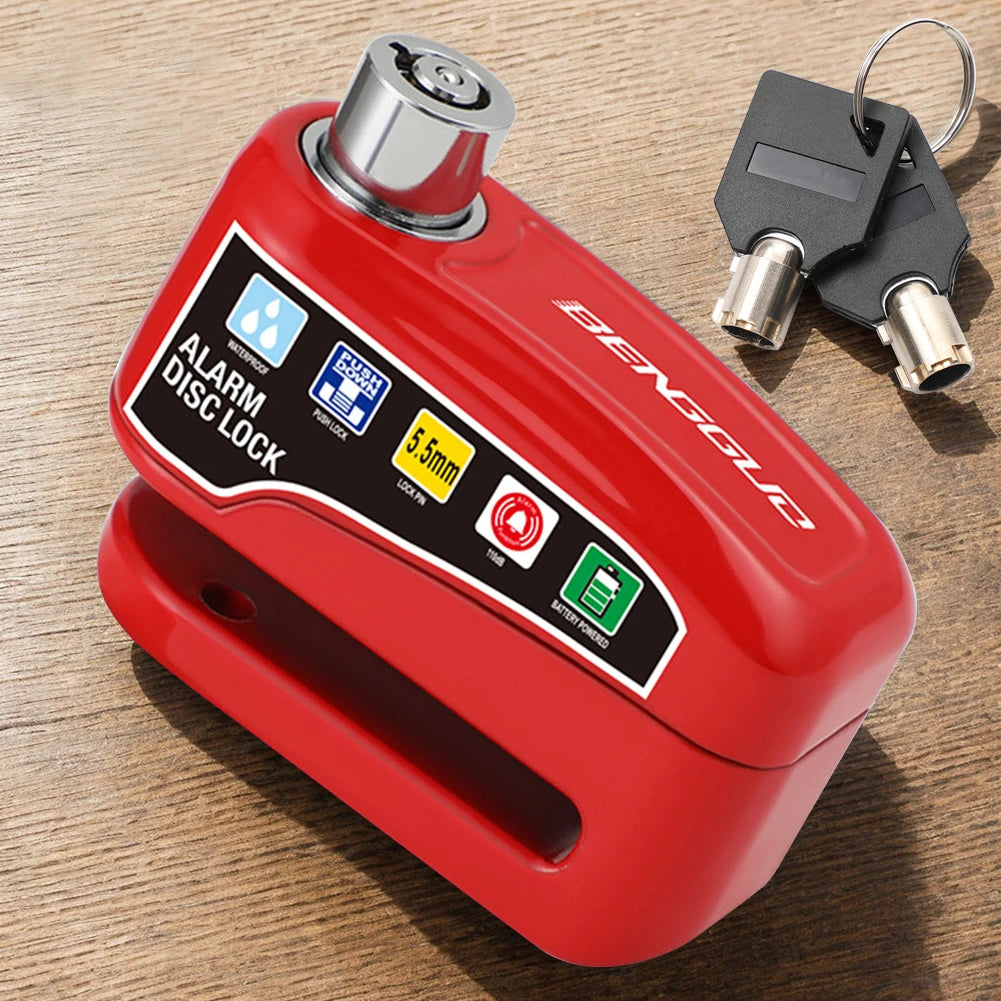 Antivol Alarme à Disque pour Moto et Vélo VKTECH – Bloque-Disque en Alliage d’Aluminium, Étanche et Ultra Résistant