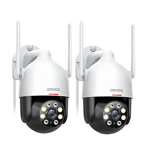 Caméra de Surveillance Extérieure DEKCO 3MP PTZ WiFi – Vision Nocturne Couleur, Suivi Intelligent, Audio Bidirectionnel, Dôme IP66