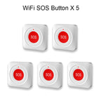 Botón SOS WiFi PGST 2.4G Tuya – Botón Panique Connecté Compatible con Alexa y Google Assistant para personas mayores y seguridad del domicilio