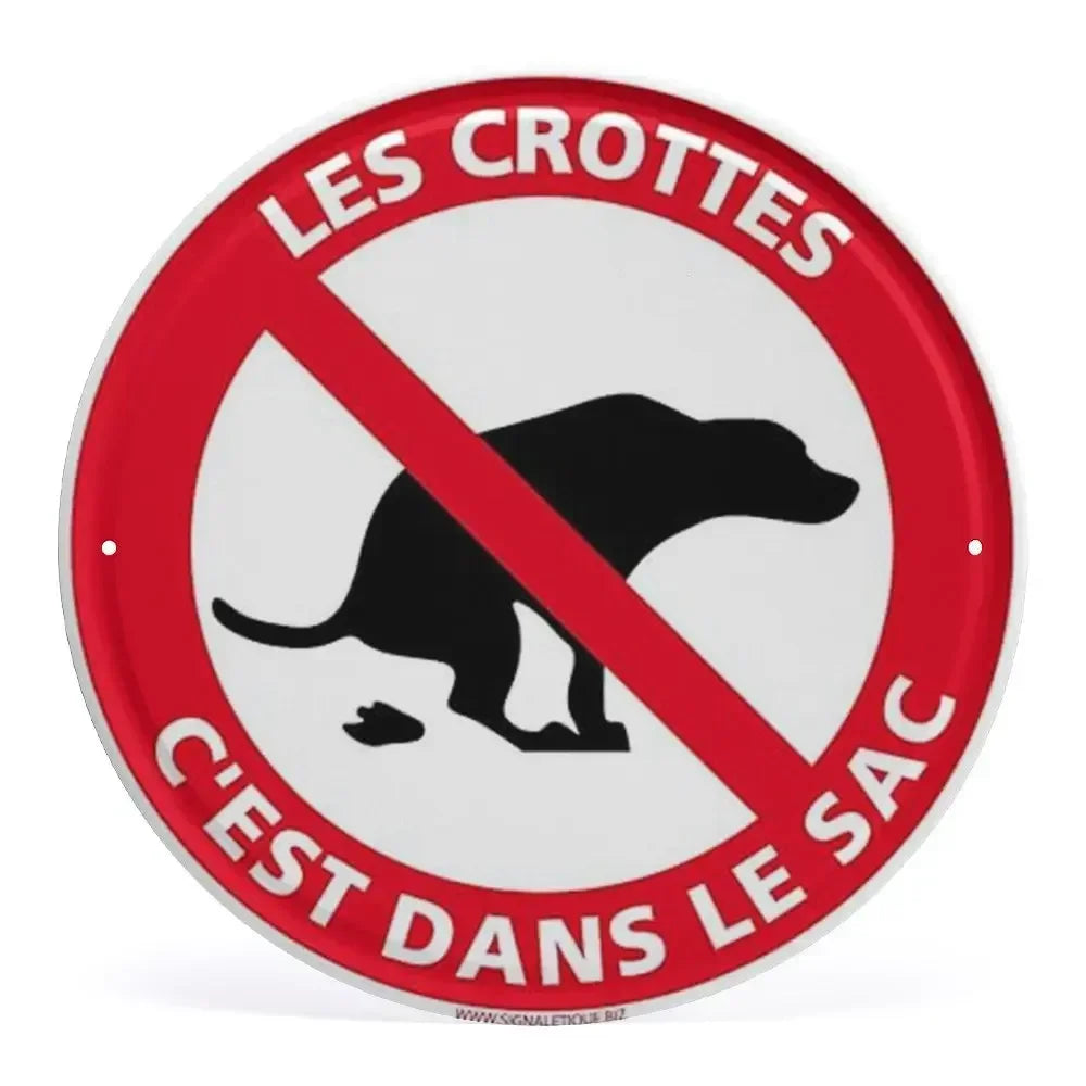 Panneau Rond en Aluminium “Propriété Privée – Accès Interdit – Vidéosurveillance” 20 cm – Señalización de seguridad exterior e interior 