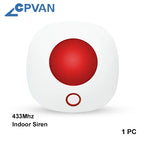 CPVAN CP10 Pro – Système d’Alarme Maison WiFi + 4G Tuya avec Écran Tactile 7" et Sirène 110 dB