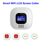 Buscapersonas SOS WiFi Tuya para personas mayores – Sistema de alerta médica sin filtro con pantalla LCD y botón de urgencia