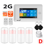 SMARSECUR TY-106 – Sistema de Alarma Casa Conectado WiFi &amp; GSM 2G/4G, Pantalla Táctil 4,3", RFID, Compatible con Tuya, Alexa y Google Assistant 