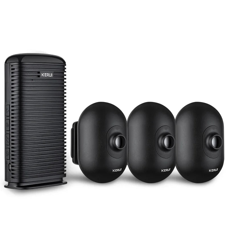 Alarma Allée Sans Fil KERUI DW9 con detector de movimiento PIR Étanche – Sistema de seguridad de garaje y exterior con modo Accueil y Sirène Puissante
