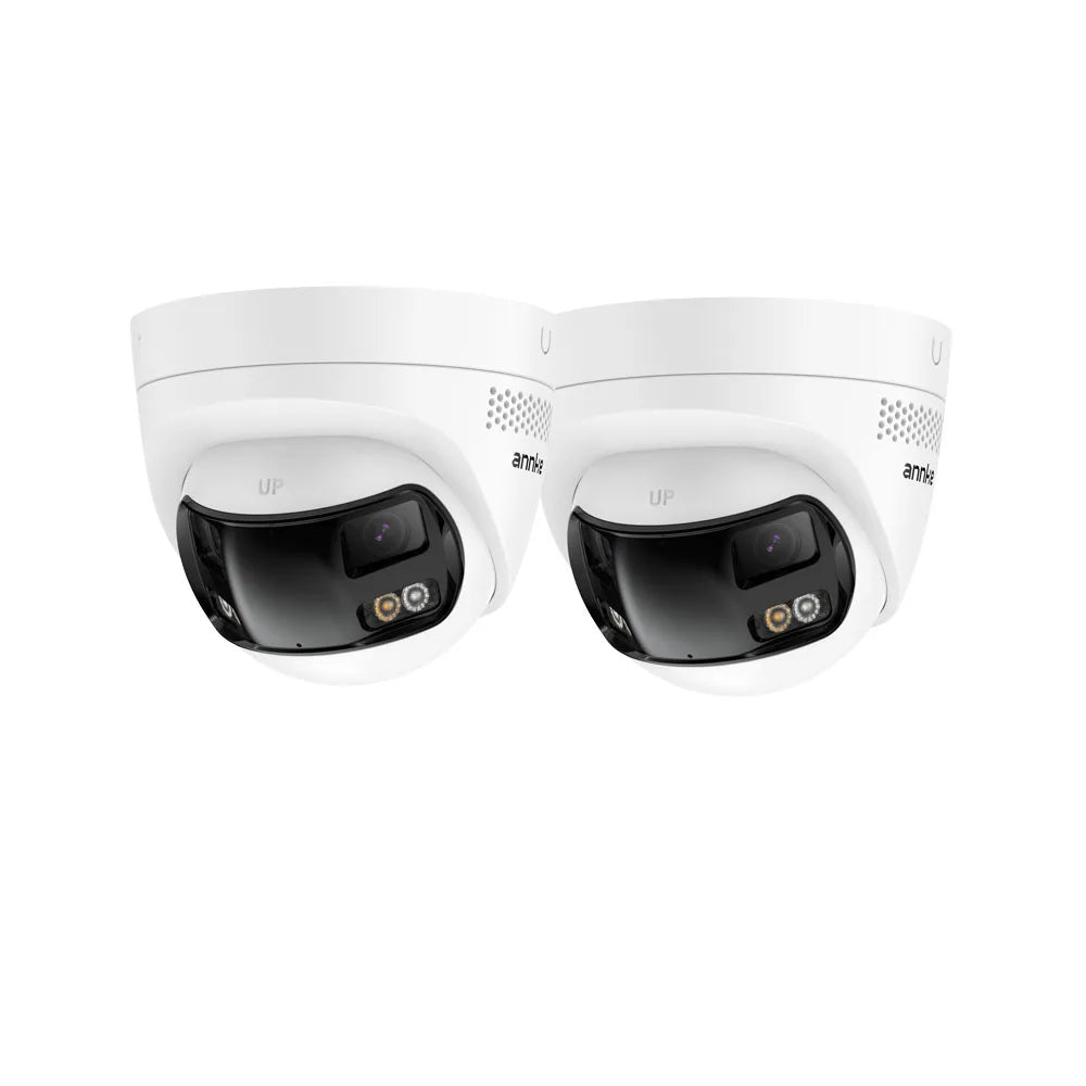 Caméra de Surveillance ANNKE 4K 8MP PoE à Double Objectif – Vision Panoramique 180°, Vision Nocturne Couleur, Audio Bidirectionnel et IP67