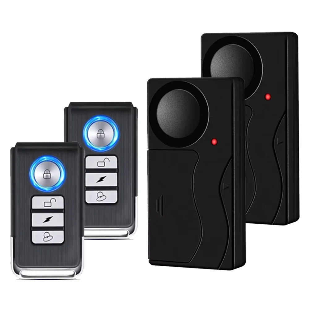 Awapow Alarme Antivol à Vibration 110 dB avec Télécommande – Protección Sans Fil pour Voiture, Camping-Car, Moto et Vélo