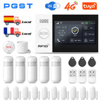 PGST 107-4G – Sistema de alarma de casa sin conexión Tuya WiFi y 4G, seguridad 433 MHz con aplicación Smart Life y compatibilidad con Alexa