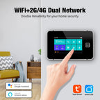 KERUI G64B – Sistema de alarma Maison Sans Fil 4G y WiFi con pantalla táctil de 4,3”, aplicación Tuya y kit de seguridad completo 