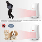 PGST P96-R-1 - Detector de movimiento infrarrojo sin filtro 433 MHz Compatible Tuya, inmunidad animal, para sistema de alarma de casa