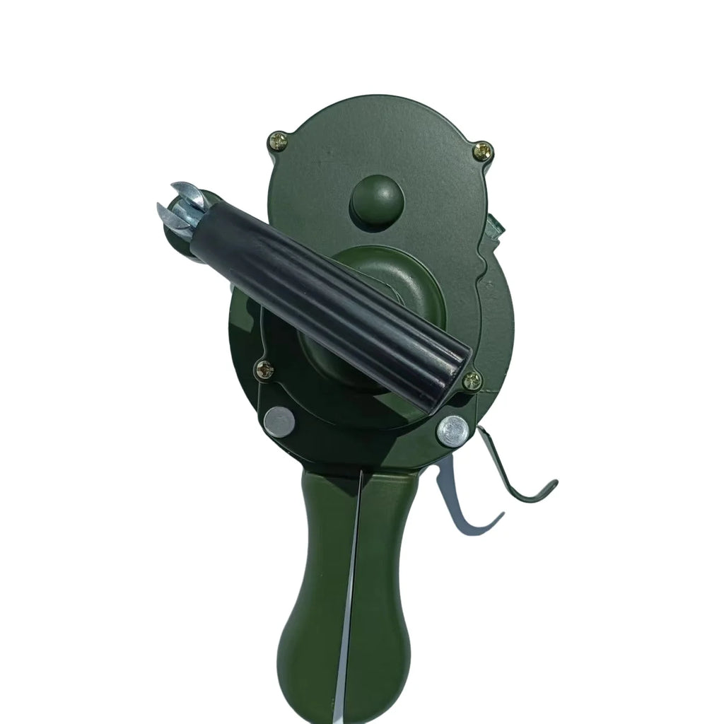 Sirène Manuelle d’Urgence à Manivelle en Alliage d’Aluminium 110 dB – Alarme de Sécurité Autonome et Portable