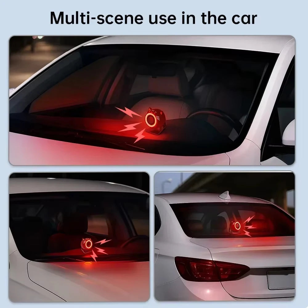 Awapow Alarme Antivol pour Voiture avec Capteur de Vibration – Système de Protection Rechargeable USB-C 120 dB pour Automobile