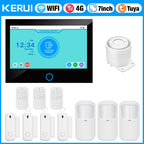 KERUI G70 – Central de Alarma Casa Conectada 4G LTE / WiFi con Pantalla Táctil IPS 7", Compatible con Tuya, Alexa y Google Assistant 