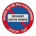 Panneau Rond en Aluminium “Propriété Privée – Accès Interdit – Vidéosurveillance” 20 cm – Señalización de seguridad exterior e interior 