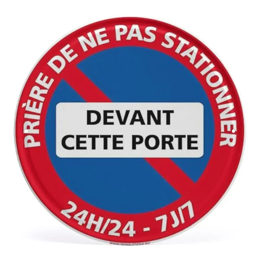 Panneau Rond en Aluminium “Propriété Privée – Accès Interdit – Vidéosurveillance” 20 cm – Signalisation de Sécurité Extérieure et Intérieure