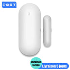 Captador de apertura magnético WiFi PGST Tuya 2.4G – Detector de puerta y ventana conectado para el sistema de alarma de la casa