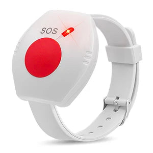 Pulsera SOS RF 433 MHz – Botón Panique Sans Fil pour Seniors, Système d'Alarme Maison et Assistance d'Urgence 