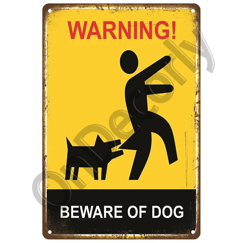 Panneau Vintage CCTV en Métal 20 x 30 cm – Plaque Murale “Vidéosurveillance 24h” pour Bar, Garage, Café et Maison