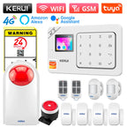 KERUI W184 – Sistema de alarma Casa 4G y WiFi Tuya con Livraison Rapide desde Europa, Kit Sans Fil con Capteurs y Protección Anti-Intrusión 
