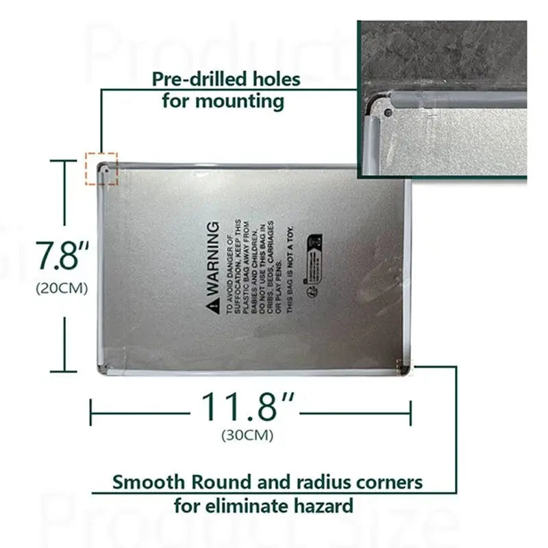 Panneau Métallique “Maison Sous Vidéosurveillance 24h/24” – Signalisation de Sécurité Extérieure Durable et Décorative