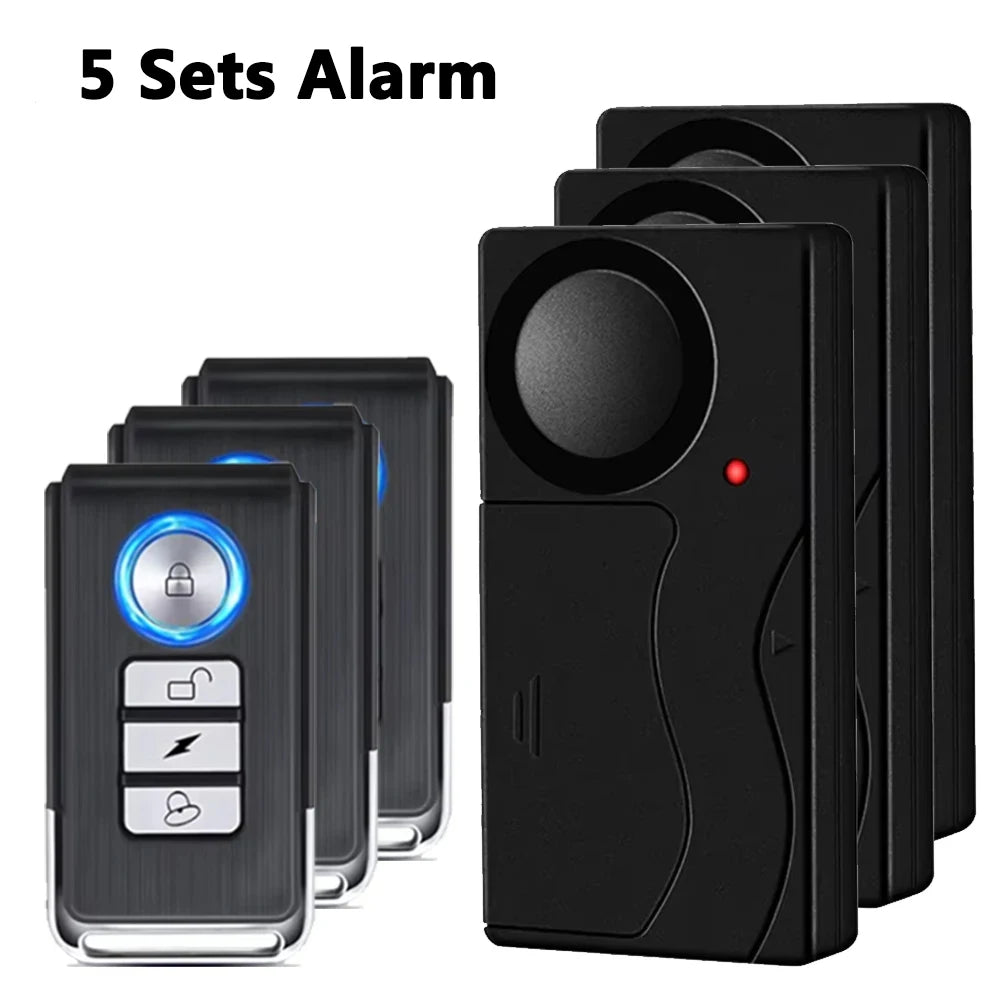 Awapow Alarme Antivol à Vibration 110 dB avec Télécommande – Protection Sans Fil pour Voiture, Camping-Car, Moto et Vélo