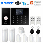 PGST 108-2G - Sistema de alarma Maison Connecté Tuya WiFi &amp; GSM, Kit Seguridad Sans Fil con detectores de puerta/puerta y movimiento, Compatible Alexa