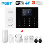Sistema de alarma GSM Tuya PGST PG-105 con control por aplicación – Kit de seguridad conectado con detectores PIR y captadores de puerta/ventana para casa, garaje, oficina y boutique