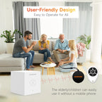 Staniot SecCube 3 – WiFi-Tuya-433-MHz-WLAN-Verbindungsalarmsystem mit RFID, integrierter Batterie, Sirene und Steuerung per App und Alexa 