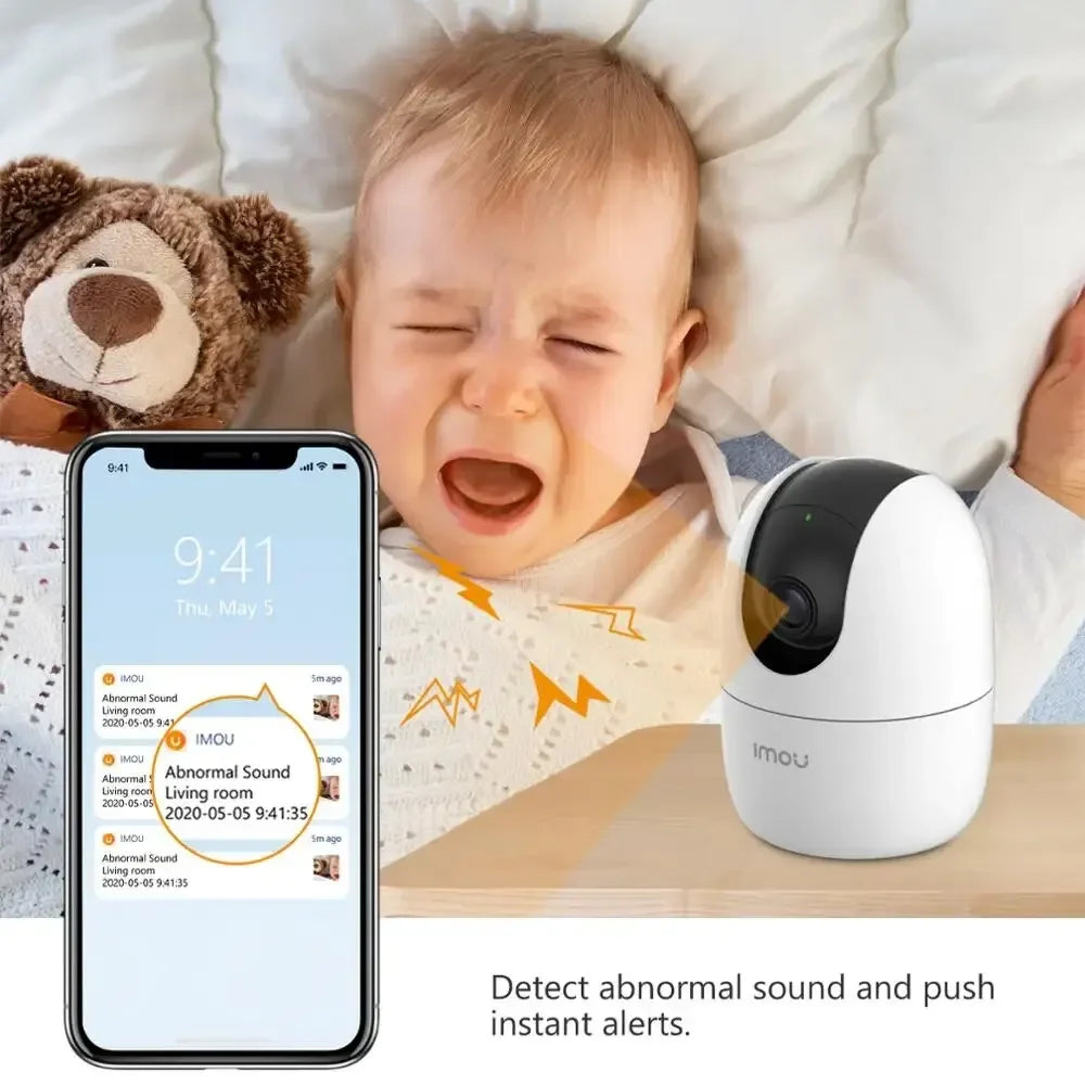 Caméra Intérieure IMOU Ranger 2C 4MP – Caméra WiFi 360°, Détection Humaine, Vision Nocturne et Surveillance Bébé & Maison
