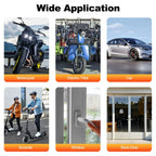 Awapow Alarme Antivol à Vibration 110 dB avec Télécommande – Protección Sans Fil pour Voiture, Camping-Car, Moto et Vélo