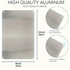 Panneau Alerte Vidéosurveillance 24h en Aluminium 30 x 20 cm – Plaque Sécurité CCTV Murale Style Vintage