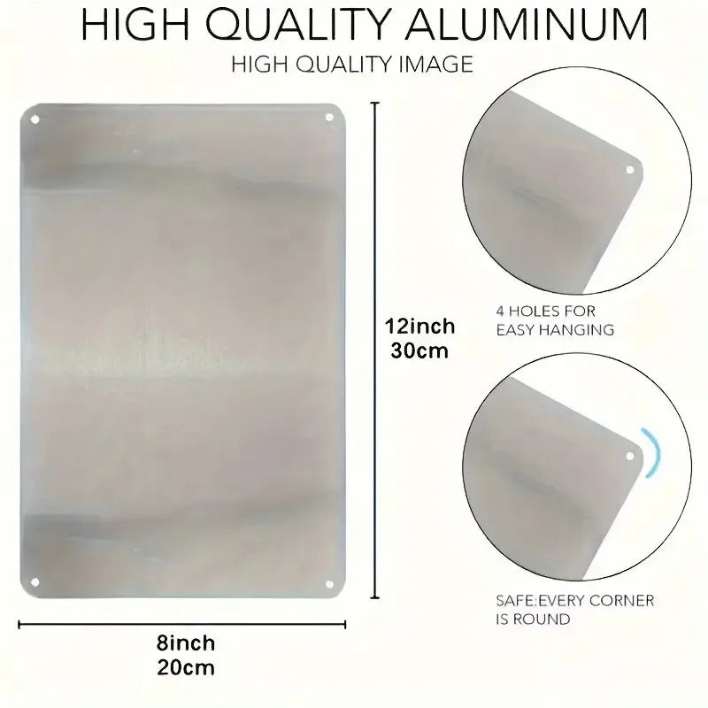 Panneau Alerte Vidéosurveillance 24h en Aluminium 30 x 20 cm – Plaque Sécurité CCTV Murale Style Vintage